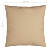 Cojines Decorativos 4 Uds Tela Beige 40x40 Cm