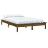 Estructura De Cama Madera Maciza De Pino Marrón Miel 180x200 Cm