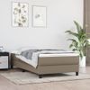 Estructura De Cama Box Spring Tela Gris Taupe 90x200 Cm Gris Topo