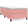 Estructura De Cama Box Spring Terciopelo Rosa 100x200 Cm