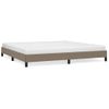 Estructura De Cama De Tela Gris Taupe 200x200 Cm Gris Topo