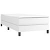 Estructura De Cama Box Spring Cuero Sintético Blanco 80x200 Cm