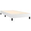 Estructura De Cama Box Spring Cuero Sintético Blanco 80x200 Cm