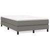 Estructura De Cama Box Spring Tela Gris Oscuro 120x200 Cm