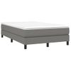 Estructura De Cama Box Spring Tela Gris Oscuro 120x200 Cm