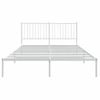 Estructura De Cama Con Cabecero Metal Blanca 160x200 Cm