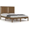 Estructura De Cama Madera Maciza De Pino Marrón Miel 120x200 Cm