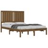 Estructura De Cama Madera Maciza De Pino Marrón Miel 120x200 Cm