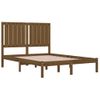 Estructura De Cama Madera Maciza De Pino Marrón Miel 120x200 Cm