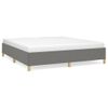 Estructura De Cama Box Spring Tela Gris Oscuro 160x200 Cm