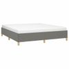 Estructura De Cama Box Spring Tela Gris Oscuro 160x200 Cm