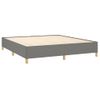 Estructura De Cama Box Spring Tela Gris Oscuro 160x200 Cm