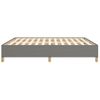 Estructura De Cama Box Spring Tela Gris Oscuro 160x200 Cm