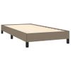 Estructura De Cama De Tela Gris Taupe 100x200 Cm Gris Topo