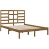 Estructura De Cama Madera Maciza De Pino Marrón Miel 120x200 Cm