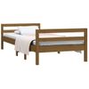 Estructura De Cama Madera Maciza De Pino Marrón Miel 75x190 Cm