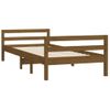 Estructura De Cama Madera Maciza De Pino Marrón Miel 75x190 Cm