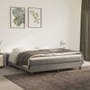 Estructura De Cama Box Spring Terciopelo Gris Claro 160x200 Cm