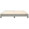 Estructura De Cama Box Spring Terciopelo Gris Claro 160x200 Cm