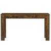 Mesa Comedor Madera Contrachapada Roble Ahumado 140x74,5x76 Cm Marrón