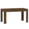 Mesa De Comedor Madera Contrachapada Roble Marrón 140x74,5x76 Cm