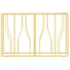 Mesa Consola Acero Inoxidable Y Vidrio 110x30x70 Cm Oro