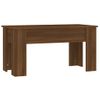 Mesa De Centro Madera Contrachapada Roble Marrón 101x49x52 Cm