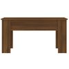 Mesa De Centro Madera Contrachapada Roble Marrón 101x49x52 Cm