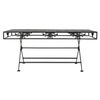 Mesa De Centro Plegable Estilo Vintage Metal 100x50x45 Cm Negro