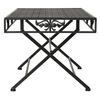 Mesa De Centro Plegable Estilo Vintage Metal 100x50x45 Cm Negro