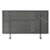 Mesa De Centro Plegable Estilo Vintage Metal 100x50x45 Cm Negro