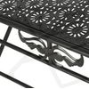 Mesa De Centro Plegable Estilo Vintage Metal 100x50x45 Cm Negro