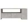 Mesa De Centro Madera De Ingeniería Gris Hormigón 102x55x42 Cm