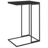 Mesa Auxiliar De Madera Contrachapada Negro 40x30x59 Cm