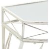 Mesa Auxiliar Estilo Francés Metal 82x39x76 Cm Blanca