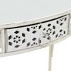 Mesa Auxiliar Estilo Francés Metal 82x39x76 Cm Blanca