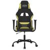 Silla Gaming De Masaje Tela Negro Y Verde Claro