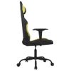 Silla Gaming De Masaje Tela Negro Y Verde Claro