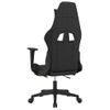 Silla Gaming Con Reposapiés Tela Verde Claro Y Negro