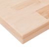 Tabla De Estantería Madera Maciza Roble Sin Tratar 80x20x2,5 Cm Marrón