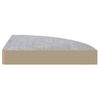 Estante De Esquina De Pared Mdf Gris Hormigón 25x25x3,8 Cm