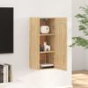 Armario De Pared Madera Contrachapada Roble Sonoma 35x34x90 Cm