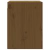 Armario De Pared Madera Maciza De Pino Marrón Miel 30x30x40 Cm