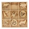 81 Mini Adornos De Madera - Animales Del Bosque - Woodland