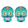 12 Máscaras Planas De Cartón Para Colorear - Calavera Mexicana