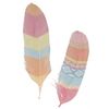 30 Plumas De Colores Totem