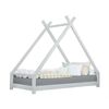 Cama Tipi Infantil Tahuka 140 X 200 Gris Claro