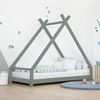 Cama Tipi Infantil Tahuka 140 X 200 Verde Salvia