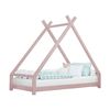 Cama Tipi Infantil Tahuka 120 X 200 Rosa Pastel