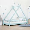 Cama Tipi Infantil Tahuka 120 X 190 Azul Claro